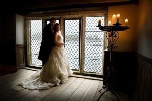 Civil ceremony in the Bathing Hut, Bathing Hut at Pentillie Castle wedding venue