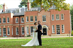 Couple at bespoke luxury wedding at Woodhall Spa