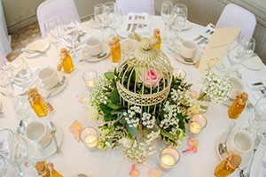 Spring wedding trends – a birdcage table centrepiece