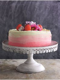 strawberry chiffon cake perfect for a wedding cake