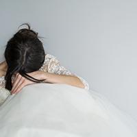 Bride with wedding anxiety