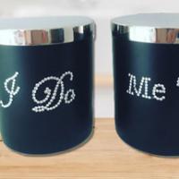 Darling Diva: I Do, Me Too personalised his & hers wedding candles