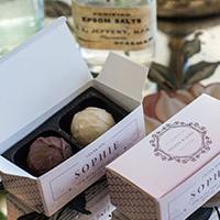 Giftboxes with Sophie design - perfect keepsakes for your guests