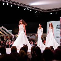 Wedding dresses at wedding show