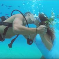wedding underwater