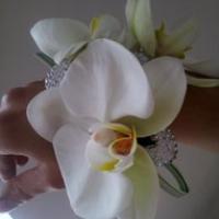 Wrist Corsage from Flowers by the Honeybees creative modern florist in Lancashire