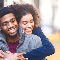 Young couple thinking about joining your finances Young couple thinking about joining your finances