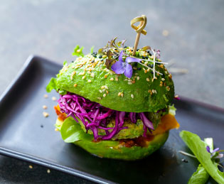 Vegan wedding – a green burger