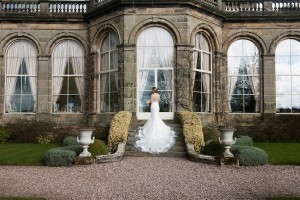 Weston Park - Bride outside the Orangery"