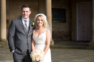 Martyn and Amy Kingston on their wedding day