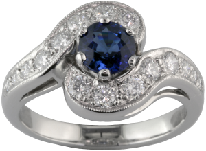 London-Victorian-Ring-Company-Art-Deco-Sapphire-Diamond-Cocktail-Ring,-£2,350-www.london-victorian-ring