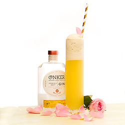 Tall yellow cocktail ready for Hen Party